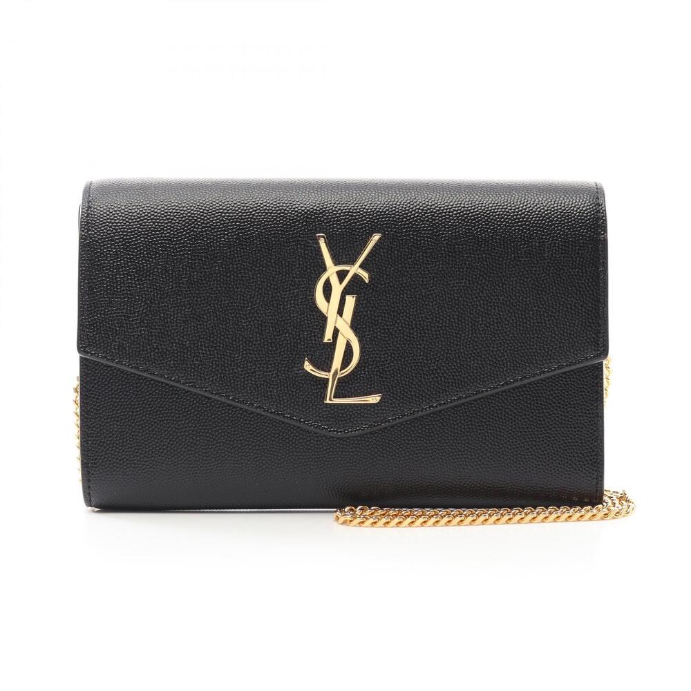 Saint Laurent Uptown Shoulder Bag Leather Black - Picture 1 of 4
